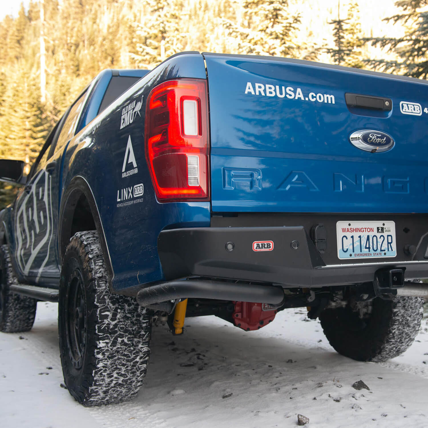 ARB Summit Rear Bumper 19-20 Ford Ranger Suite OE Towbar - 5640200 for 2019-2023 Ford Ranger - front view