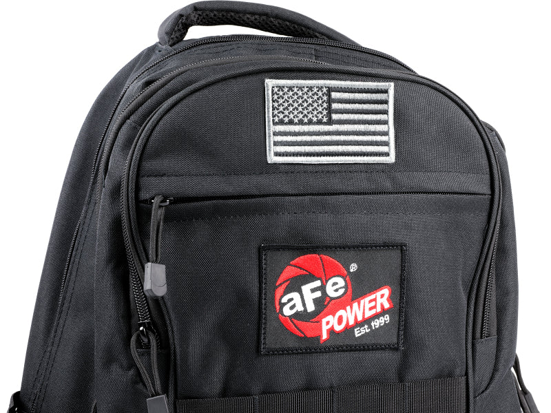 aFe Power Lightweight Tactical Backpack w/ USB Charging Port - Black - 40-33205-B