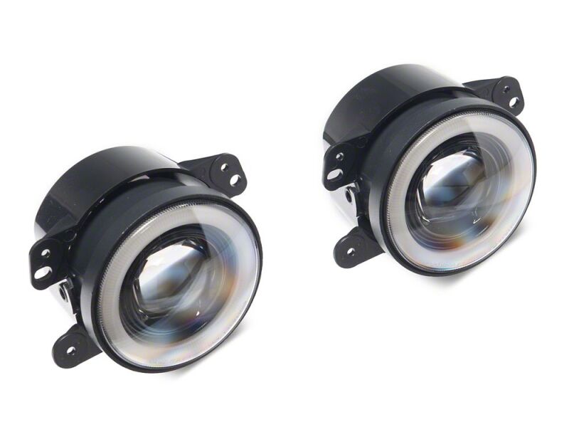 Raxiom 07-18 Jeep Wrangler JK LED Fog Lights with Amber Turn Signals - J238997 - front view
