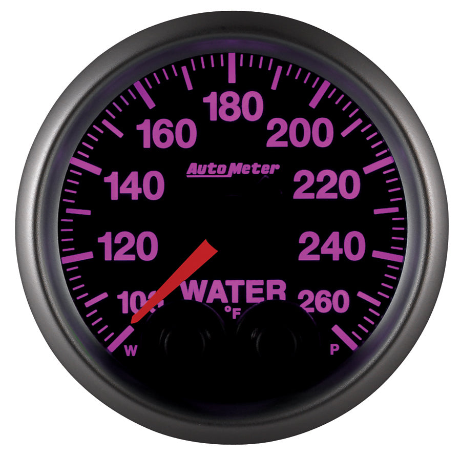 Autometer Elite 52mm 100-260 Degress F Water Temperature Peak and Warn Gauge w/ Electonic Control - 5654