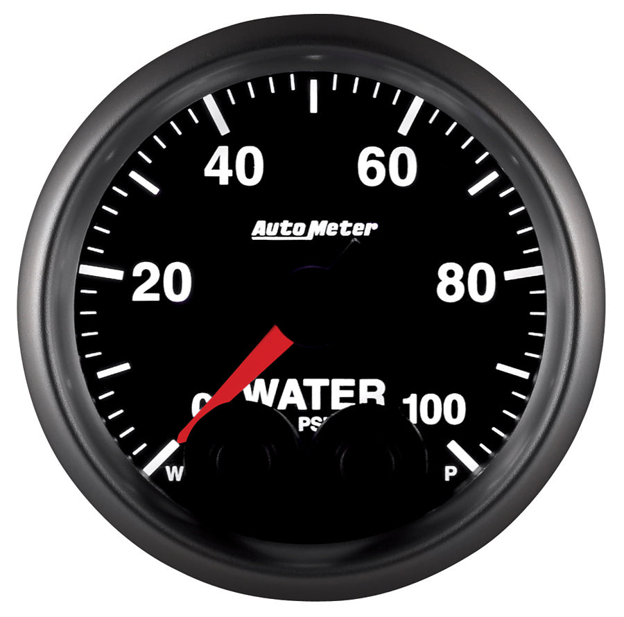 AutoMeter Gauge Water Press 2-1/16in. 100PSI Stepper Motor W/Peak & Warn Elite - 5668