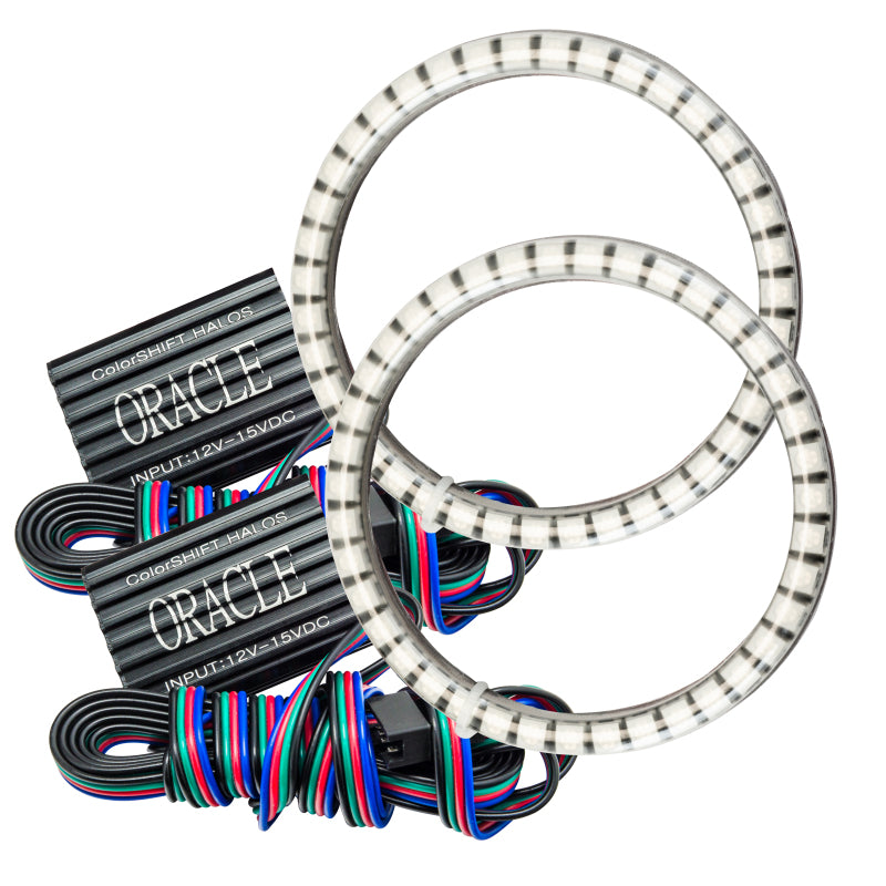 Oracle 15-21 Dodge Challenger Waterproof LED Fog Light Halo Kit - ColorSHIFT SEE WARRANTY - 1236-333