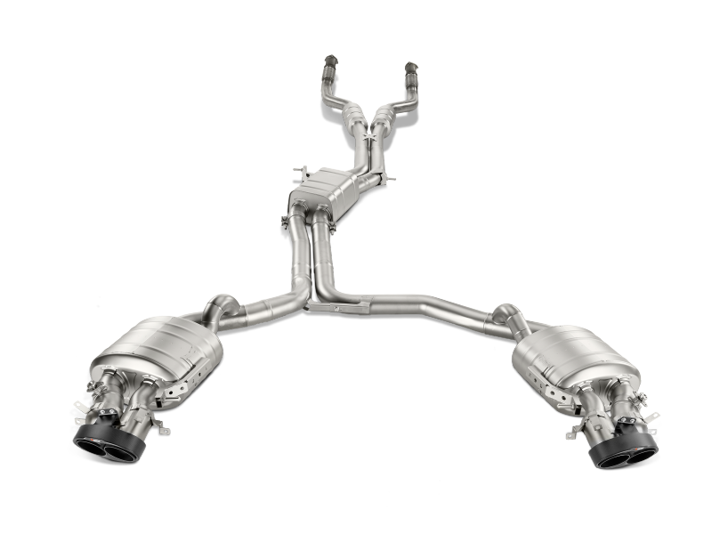 Akrapovic 14-17 Audi RS6 Avant (C7) Evolution Line Cat Back (Titanium) w/ Carbon Tips - S-AU/TI/3H