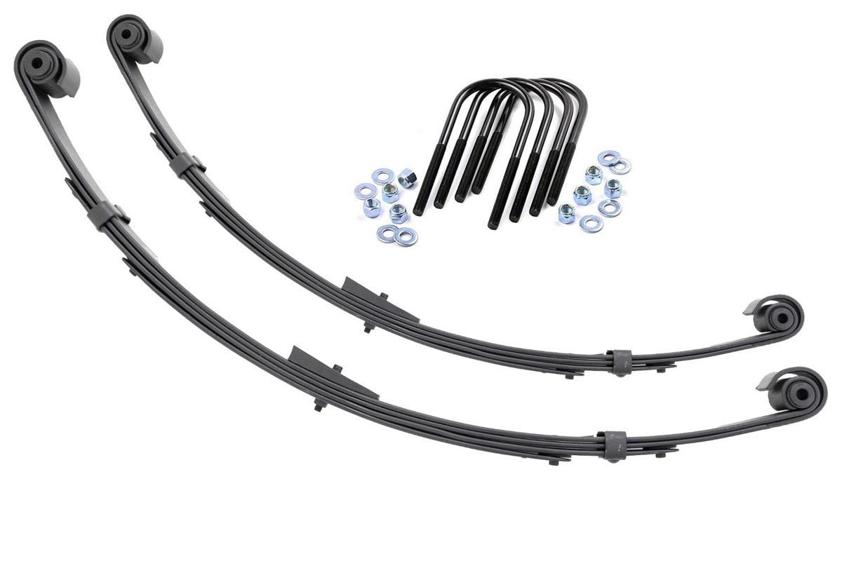 Rear Leaf Springs | Military Wrap | 4&quot; Lift| Pair | Jeep Wrangler YJ (87-95)