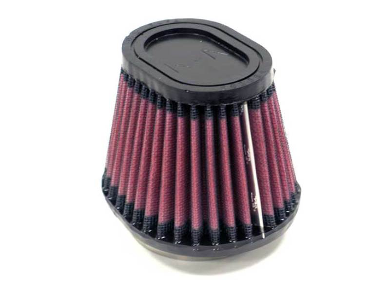 K&amp;N Filter Oval 2 7/16 inch Flange 4 1/2 inch x 3 3/4 inch Base 3 1/2 inch x 2 1/2 inch Top 3 1/2 in - RU-3780