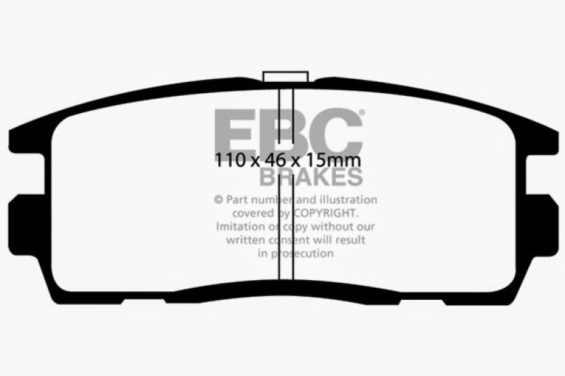 EBC 10+ Chevrolet Equinox 2.4 Ultimax2 Rear Brake Pads - UD1275