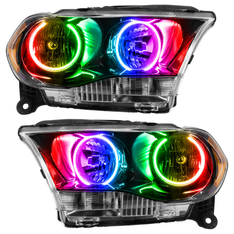 Oracle 11-13 Dodge Durango SMD HL Halogen - Black - ColorSHIFT w/ 2.0 Controller SEE WARRANTY - 7102-333