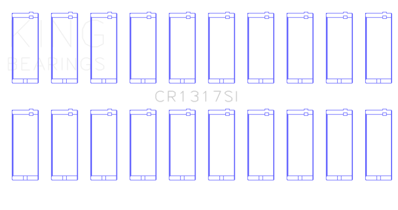 King Engine Chrysler 273CI/318CI/340CI/360CI Connecting Rod Bearing Set of 20 - CR1317SI