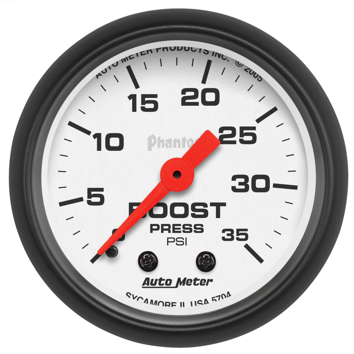 Autometer Phantom 52mm 35 PSI Mechanical Boost Gauge - 5704