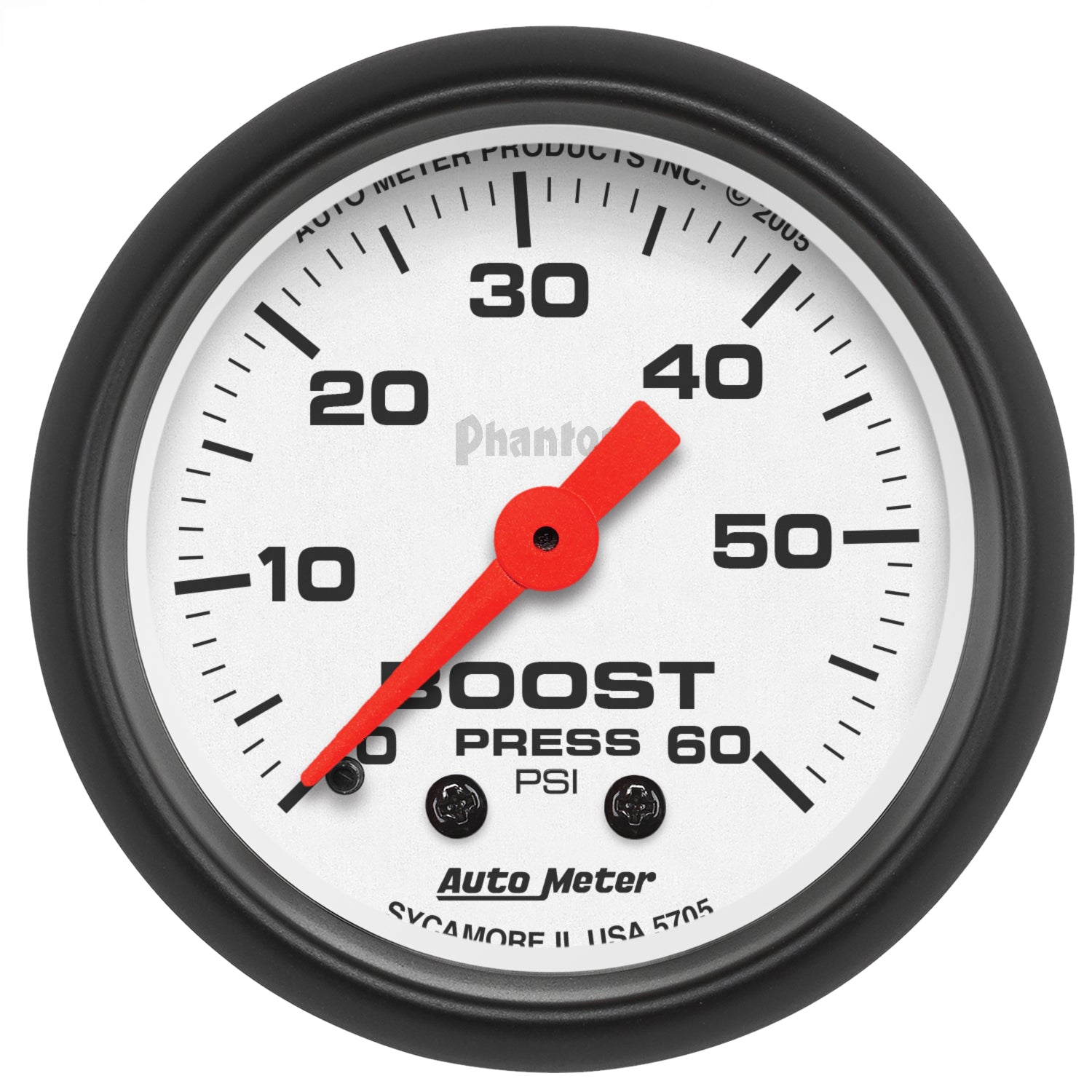 Autometer Phantom 52mm 0-60 PSI Mechanical Boost Gauge - 5705