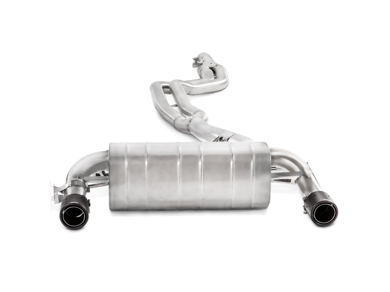 Akrapovic 16-17 BMW 340i (F30 F31) Evolution Line Cat Back (SS) w/ Carbon Tips (Req. Link Pipe) - MTP-BM/SS/2H