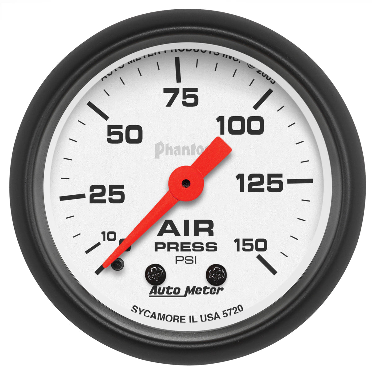 Autometer Phantom 52mm 0-150 PSI Mechanical Air Pressure Gauge - 5720
