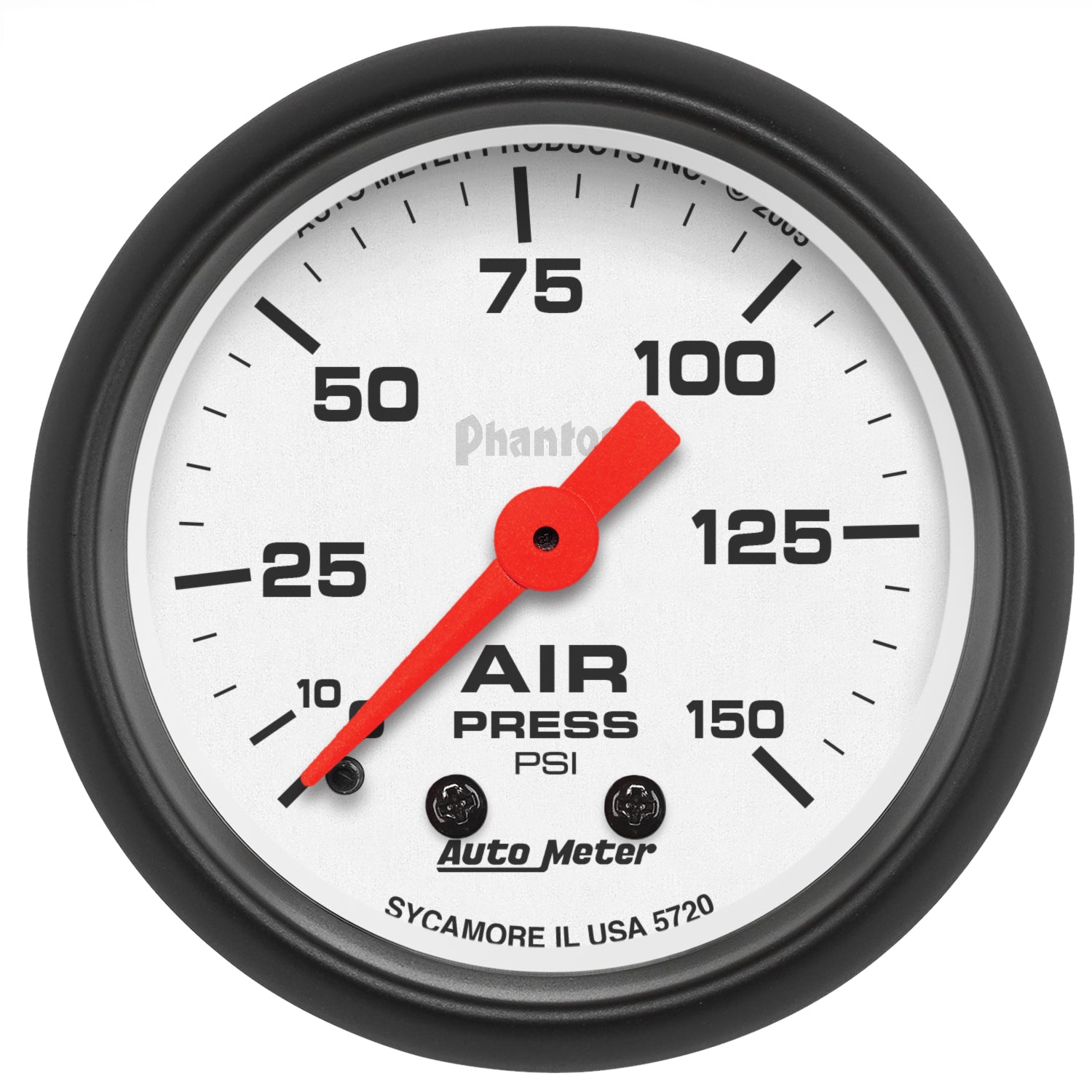 Autometer Phantom 52mm 0-150 PSI Mechanical Air Pressure Gauge - 5720