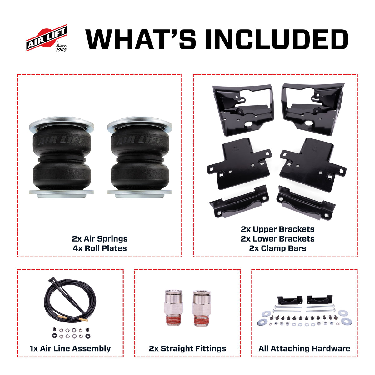Air Lift LoadLifter 5000 Air Spring Kit for 23-25 Toyota Seqouia 4WD - 57264