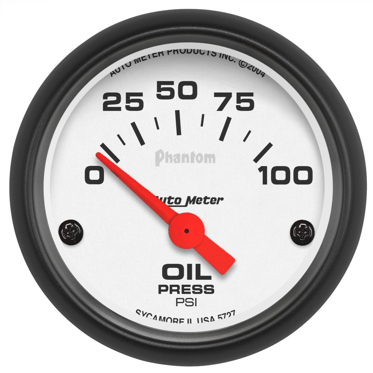 Autometer Phantom 52mm 0-100 PSI Electric Oil Pressure Gauge - 5727