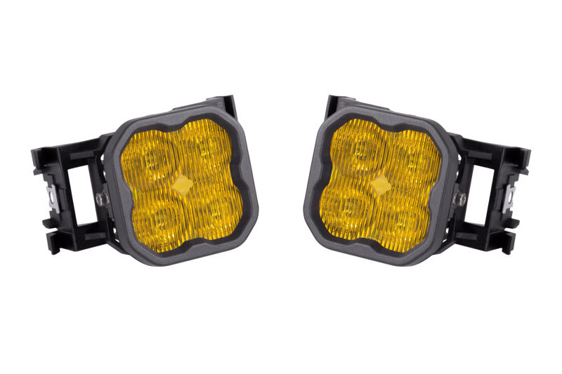 Diode Dynamics SS3 Sport Type X Kit ABL - Yellow SAE Fog - DD7131 for 2011-2014 Subaru Impreza - front view