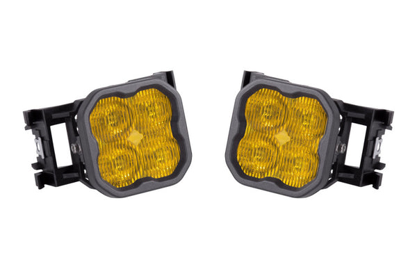 Diode Dynamics SS3 Sport Type X Kit ABL - Yellow SAE Fog - DD7131 for 2011-2014 Subaru Impreza - front view