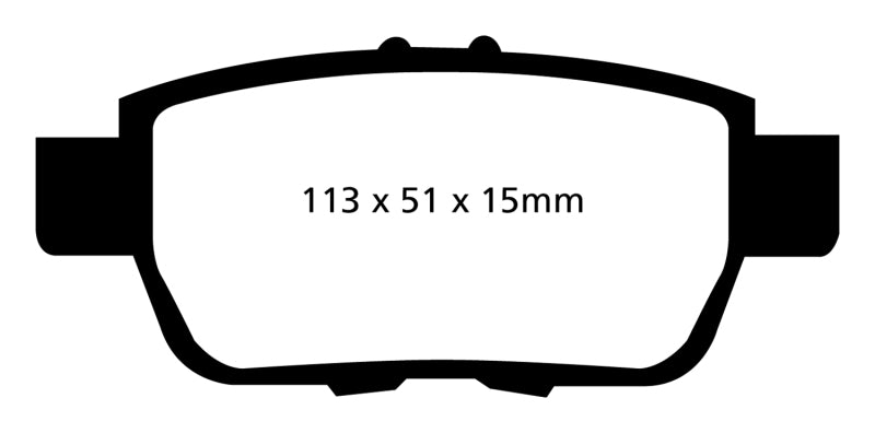 EBC 09-14 Acura TL 3.5 Redstuff Rear Brake Pads - DP31754C