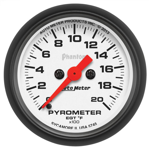 Autometer Phantom 2 1/16in 2000 Deg F Digital Stepper Motor Pyrometer (EGT) Gauge - 5745