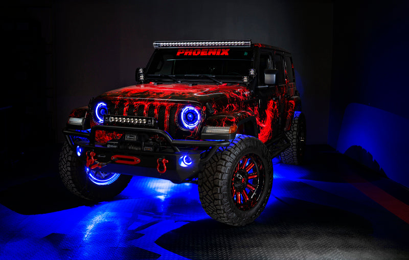 Oracle Jeep Wrangler JK/JL/JT High Performance W LED Fog Lights - ColorSHIFT - Dynamic SEE WARRANTY - 5846-332