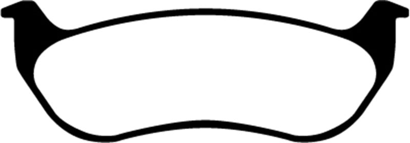 EBC 07-11 Ford Explorer Sport Trac 4.0 Ultimax2 Rear Brake Pads - UD964 for 2002-2007 Jeep Liberty - angle view