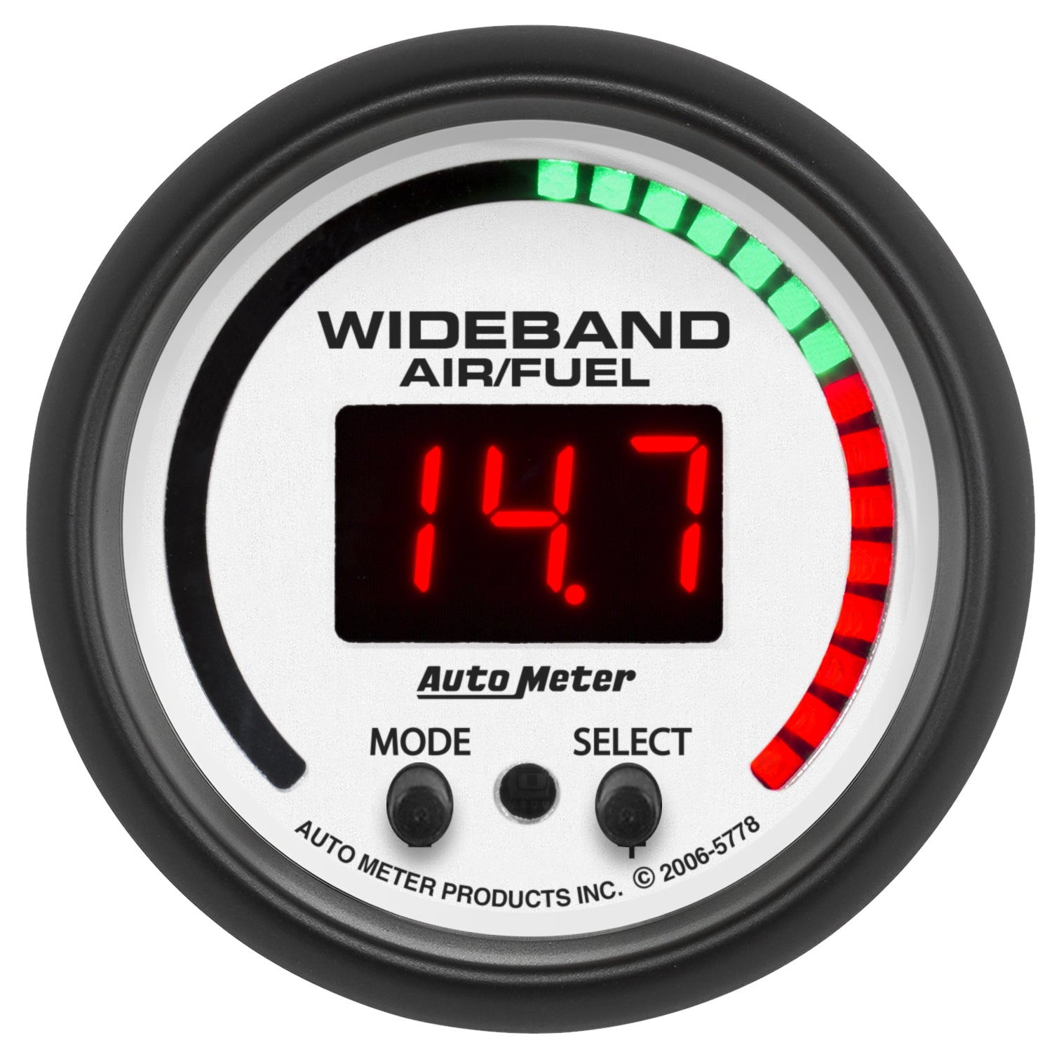 Autometer Phantom 52mm Wideband Air/Fuel Gauge - 5778