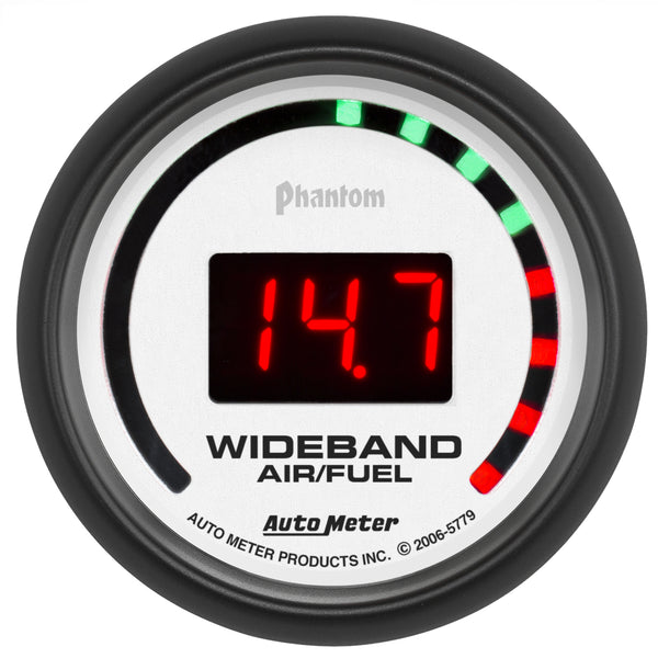 Autometer Phantom 52mm Digital 10:1-17:1 Street Wideband Air/Fuel Ratio Gauge - 5779