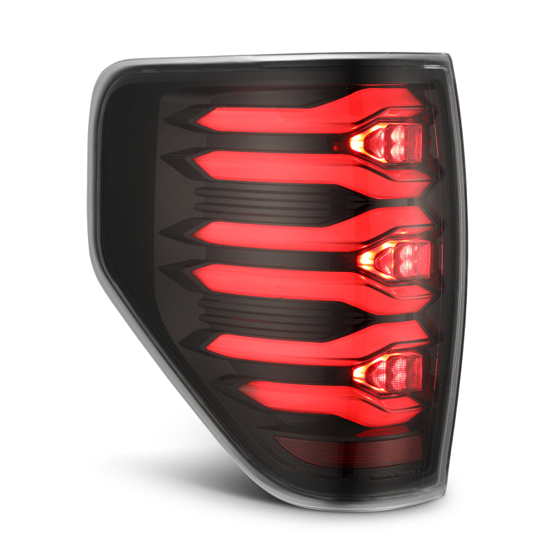 AlphaRex 09-14 Ford F150 LUXX LED Tailights - AlphaBlack Housing - 653080