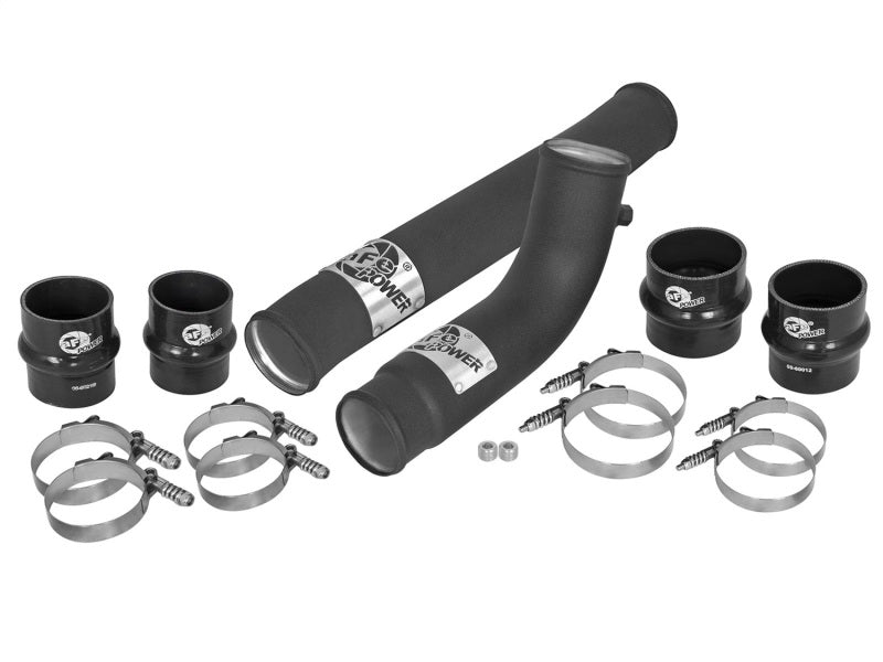 aFe BladeRunner 2.75in Hot 3.5in Cold Side Intercooler Tubes w/ Coupling Clamp Kit 10-12 Dodge 6.7L - 46-20084-B