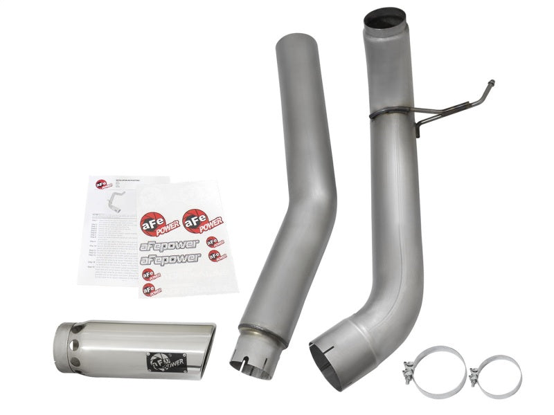 aFe LARGE Bore HD Exhausts 5in DPF-Back SS-409 2016 Nissan Titan XD V8-5.0L CC/SB (td) - 49-46112-P