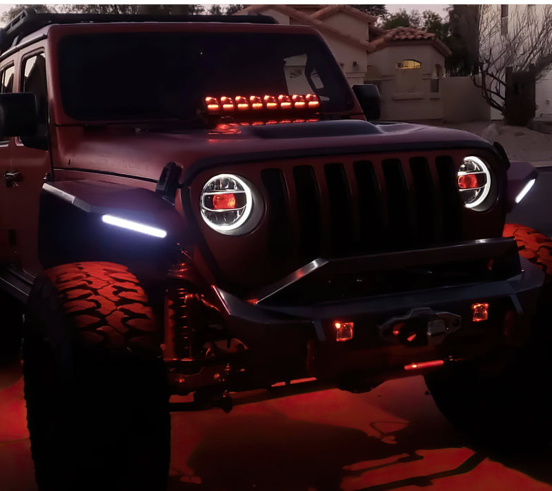 Oracle Jeep Wrangler JL/Gladiator JT Projector Illumination Kit - w/o Controller SEE WARRANTY - 4511-334