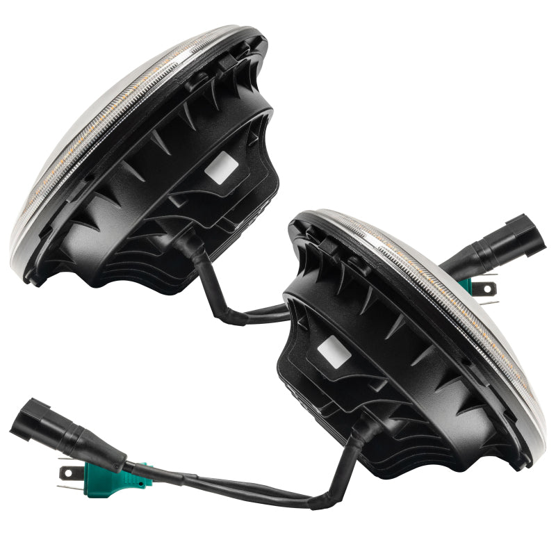 Oracle 07-18 Jeep Wrangler JK Switchback LED Halo Headlights - Amber/White - Switchback SEE WARRANTY - 5769-123