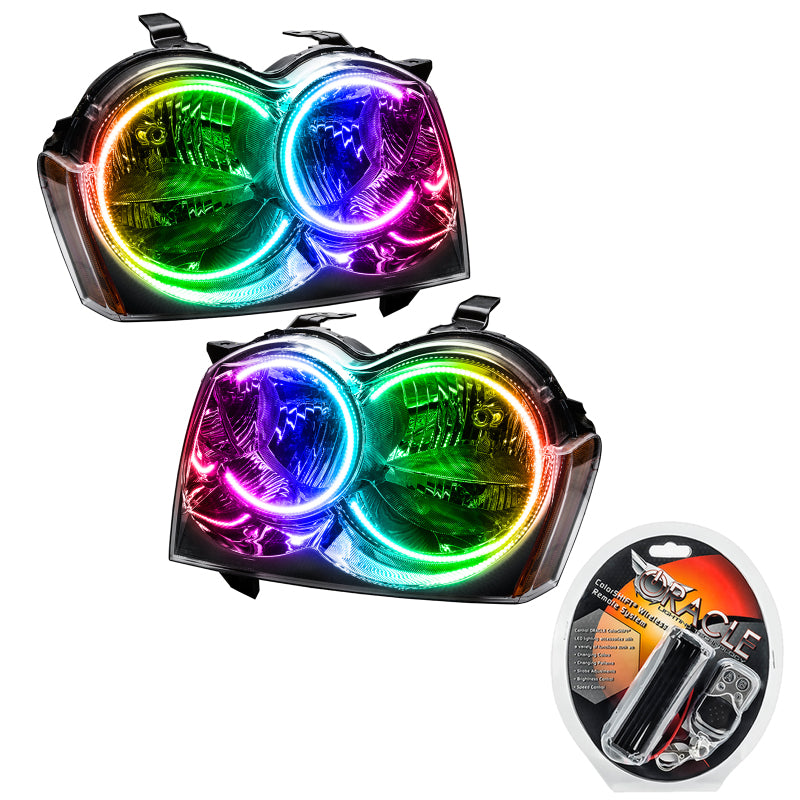 Oracle 05-07 Jeep Grand Cherokee SMD HL (Non-HID) - ColorSHIFT SEE WARRANTY - 8164-330