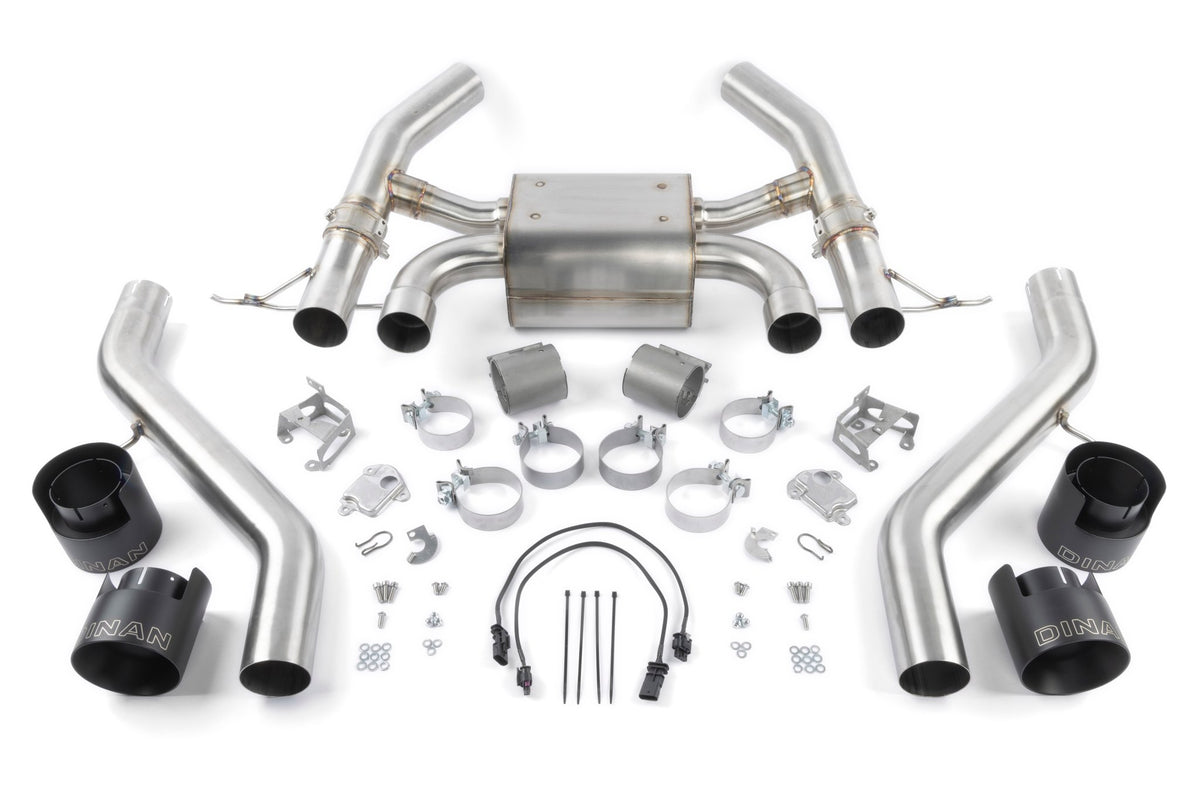 Dinan - Valved Axle-Back Exhaust - 2023-2026 BMW M2 - D660-0100-BLK