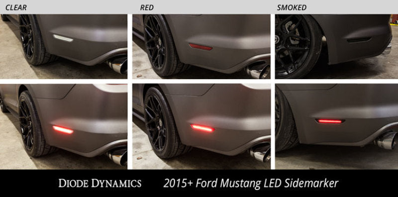Diode Dynamics 15-21 Ford Mustang LED Sidemarkers - Red (set) - DD5003
