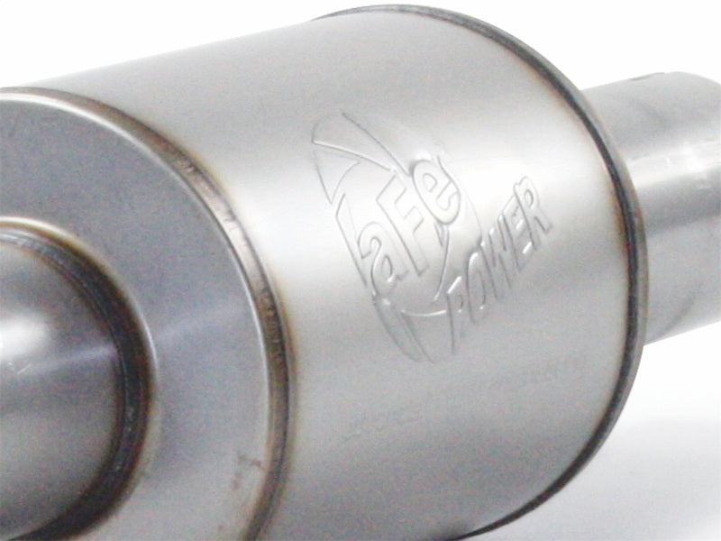 aFe Atlas Exhaust 4in Aluminized Cat-Back w/ 304 SS Black Tip 11-13 Ford F-150 EcoBoost V6 3.5L (tt) - 49-03041-B