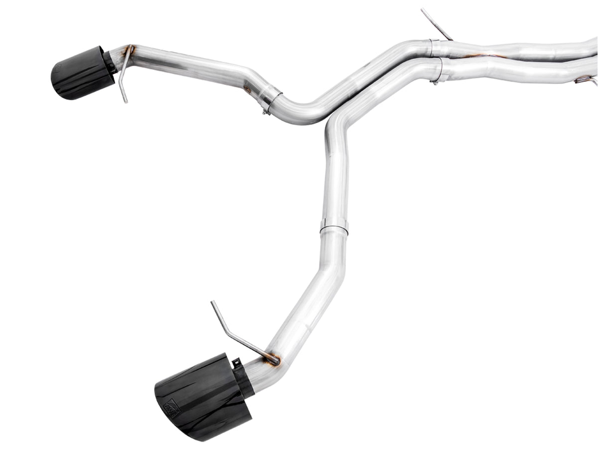 AWE Tuning Audi B9.5 RS5 Sportback Non-Resonated Track Edition Exhaust - RS-Style Diamond Blk Tips - 3020-33124