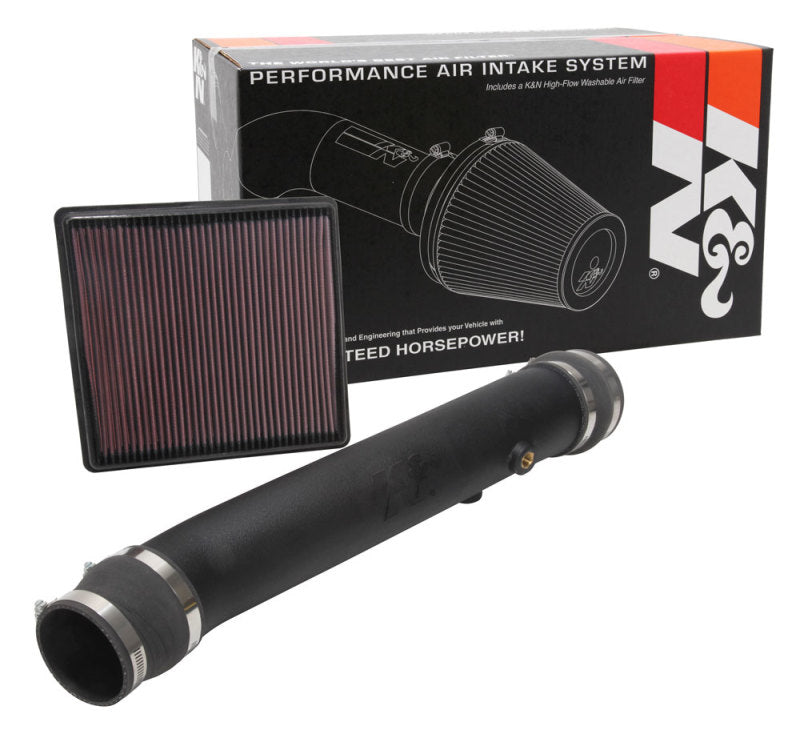 K&N 18-19 Ford F150 V6-3.3L Performance Intake Kit - 57-2604 for 2018-2020 Ford F 150 - installed view