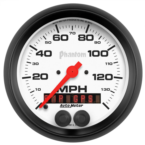 Autometer Phantom 3-3/8in 140 MPH In-Dash Full Sweep Speedometer w/ GPS Rally Nav Display - 5880