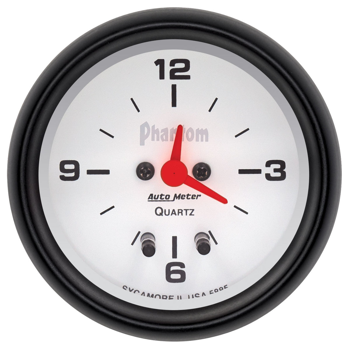 AutoMeter Gauge Clock 2-5/8in. 12HR Analog Phantom - 5885