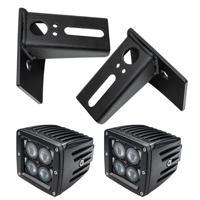 Oracle Jeep JK Lower Windshield Mount Brackets/Lights Combo SEE WARRANTY - 2142-504