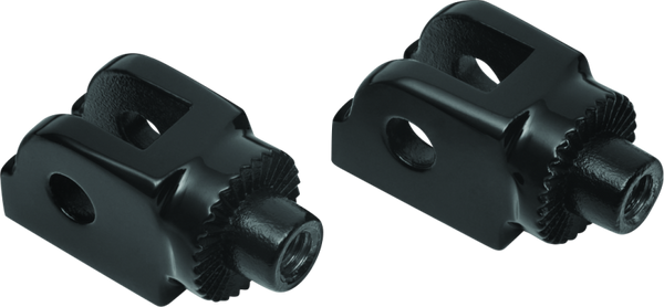 Kuryakyn Spline Driver Peg Adaptor Black - 8946 - front view