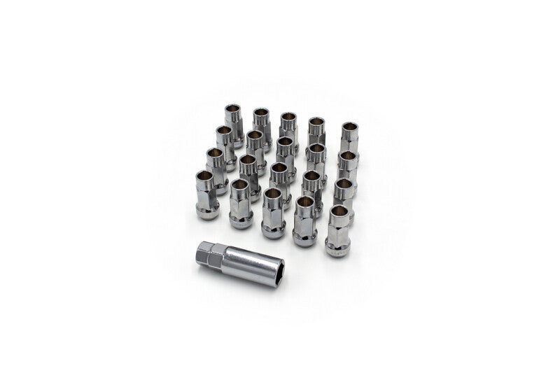 ISR Performance Steel 50mm Open Ended Lug Nuts M12x1.50 - Silver - IS-1250-SIL