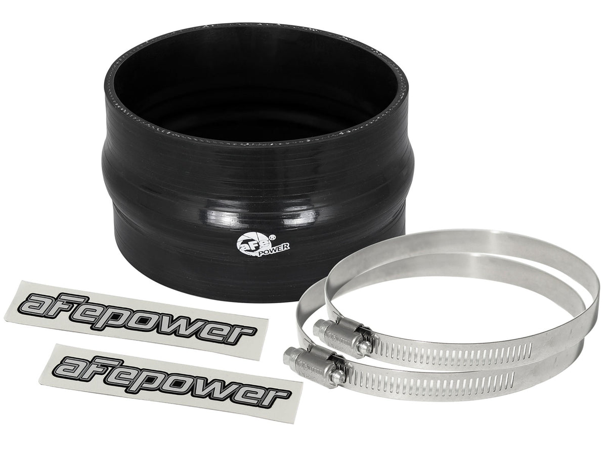 aFe Magnum FORCE 4.75in ID 3in L Straight Reducing Bellow Coupler - Black - 59-00040