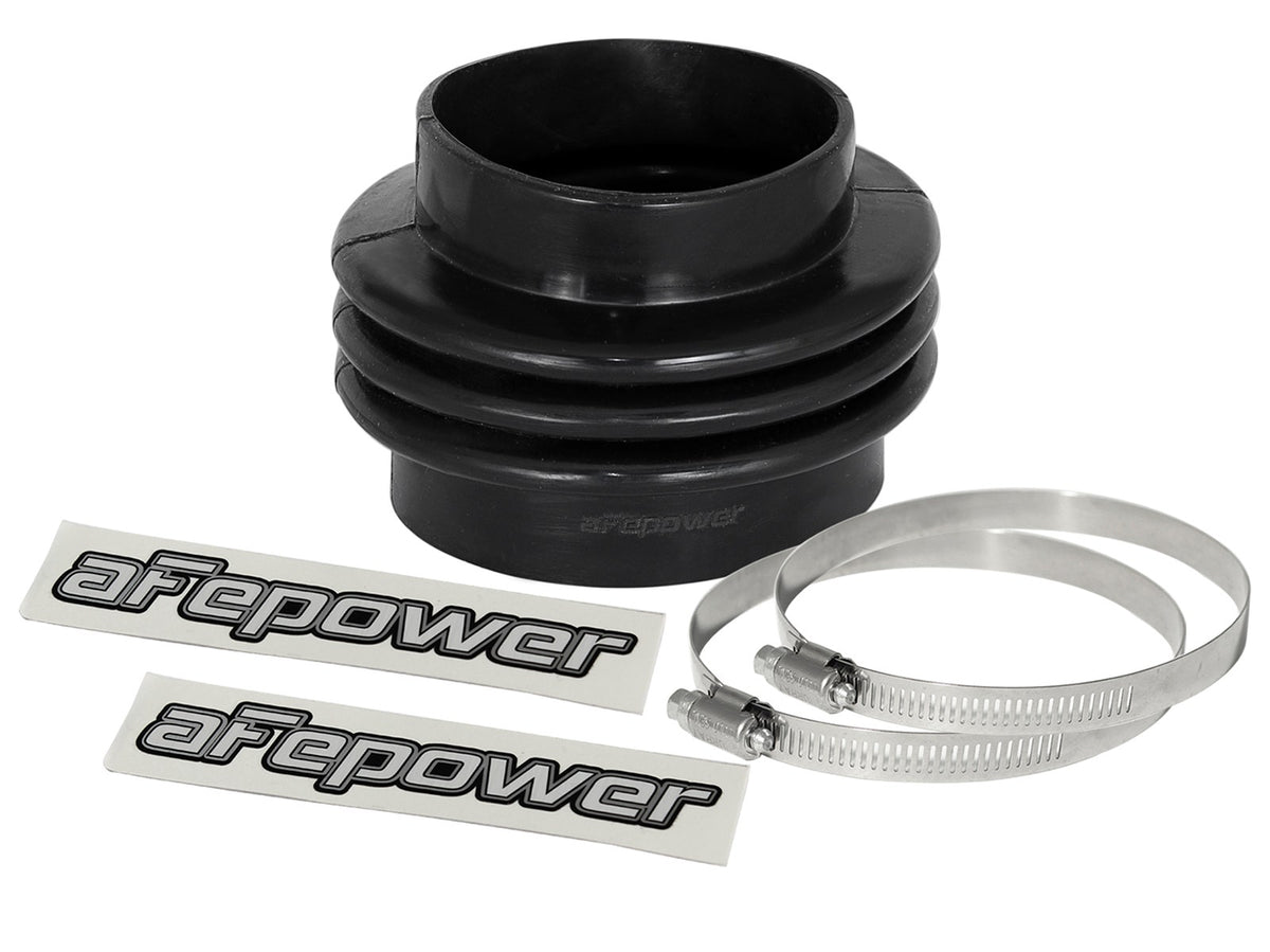 afe Magnum FORCE Intake Coupling Kit (3-1/2 IN ID to 4 IN ID x3-1/2 IN L) Straight Bellow- Black - 59-00081