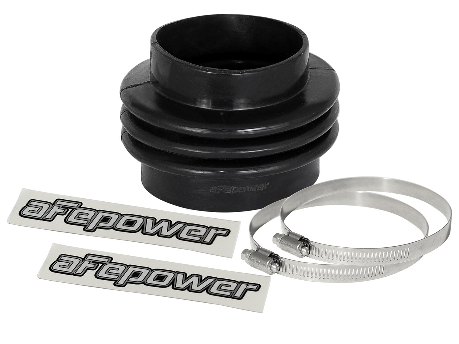 afe Magnum FORCE Intake Coupling Kit (3-1/2 IN ID to 4 IN ID x3-1/2 IN L) Straight Bellow- Black - 59-00081