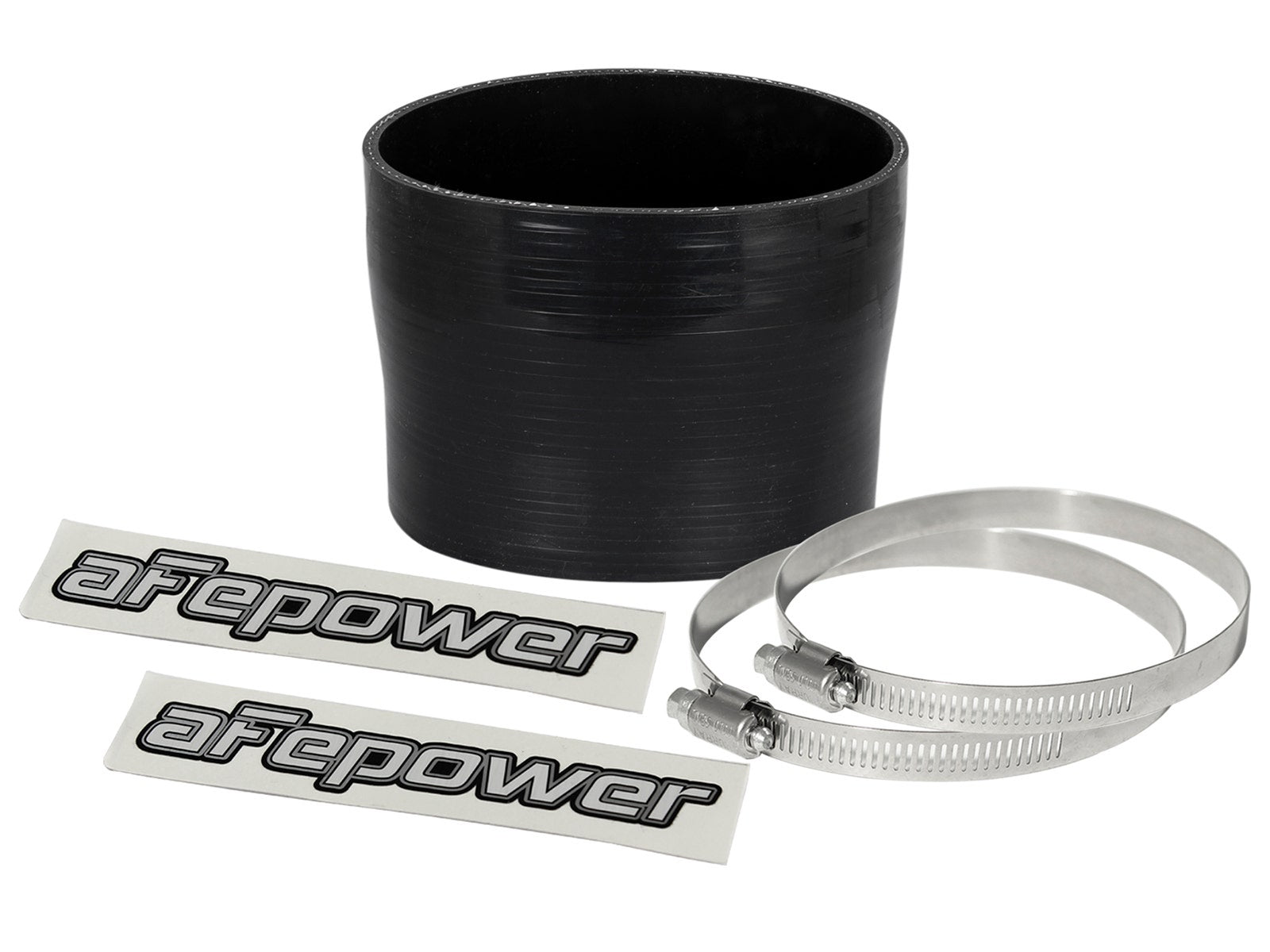 aFe Magnum FORCE (3-3/4in ID to 3-1/2in ID x 3in L) Straight Reducing Coupler - Black - 59-00086