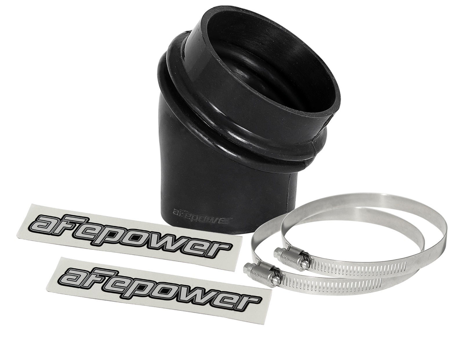 afe Magnum FORCE Intake Coupling Kit (3 IN ID to 2-1/2 IN ID x 35 Deg.) Elbow Coupler - Black - 59-00089