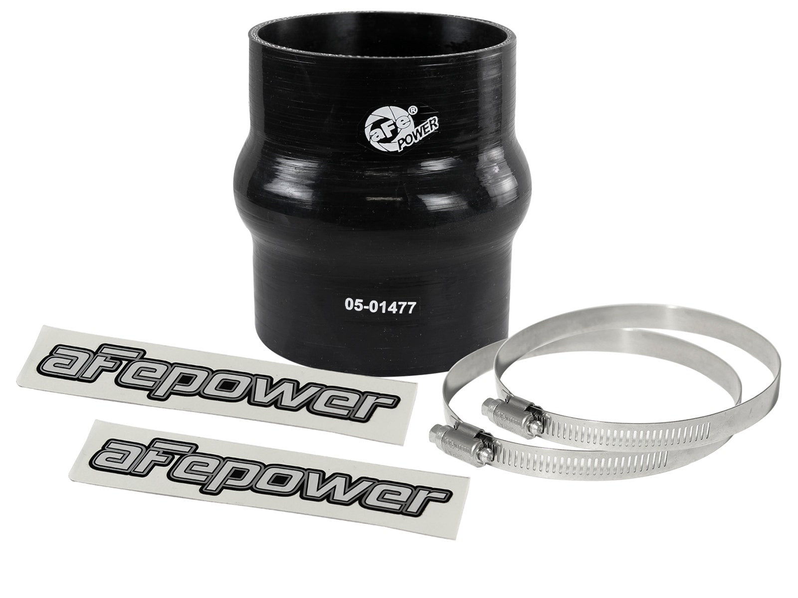 afe Magnum FORCE Intake Coupling Kit (3-1/8 IN ID x 4 IN L) Straight Coupler w/ Hump - Black - 59-00098