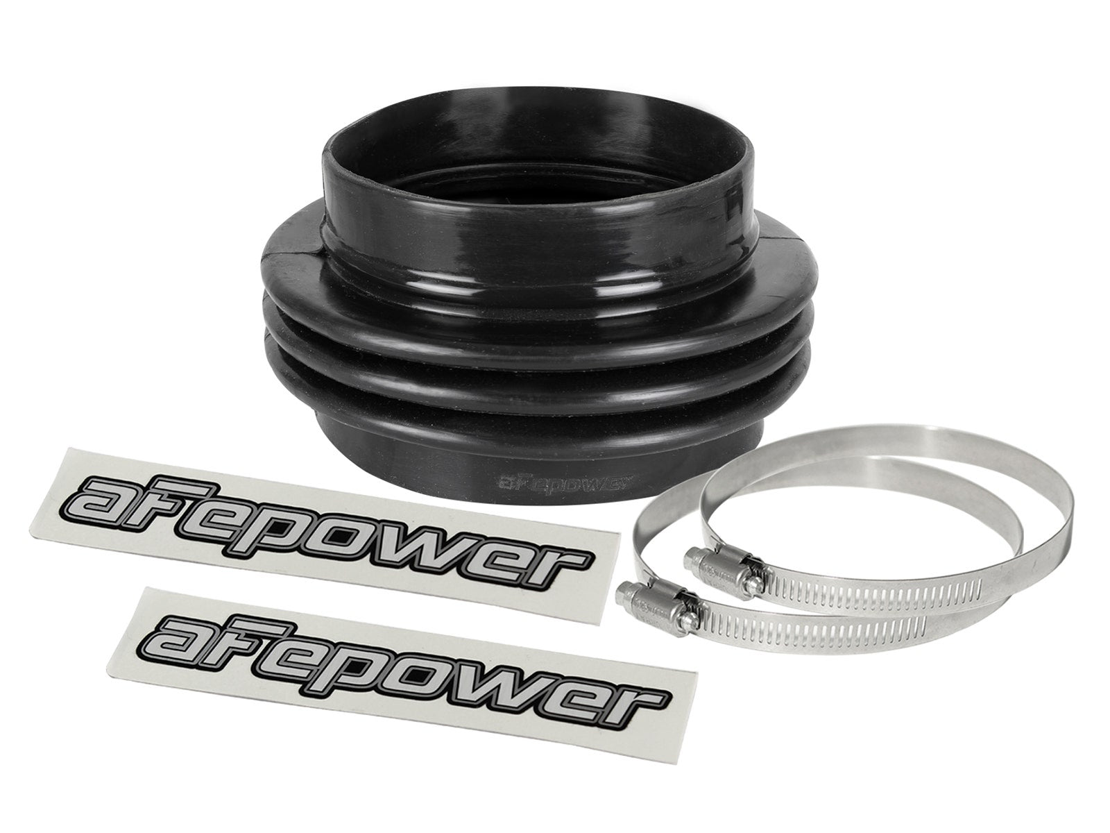 afe Magnum FORCE Intake Coupling Kit (5 IN ID to 4-1/2 IN ID x3-1/4 IN L) Straight Bellow- Black - 59-00112
